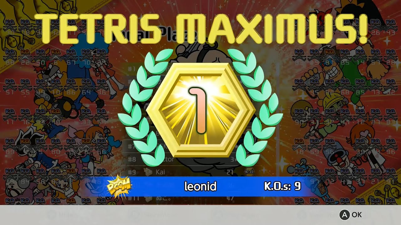 [Tetris 99] Victory Royale w/ WarioWare: Move It! Theme