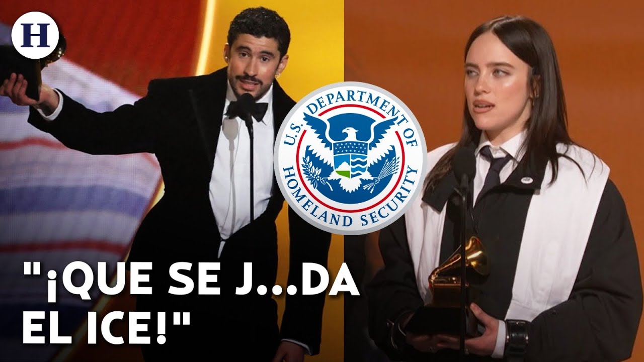 ¡Premios Grammy se convierten en protesta! Bad Bunny y Billie Eilish critican al ICE en la ceremonia