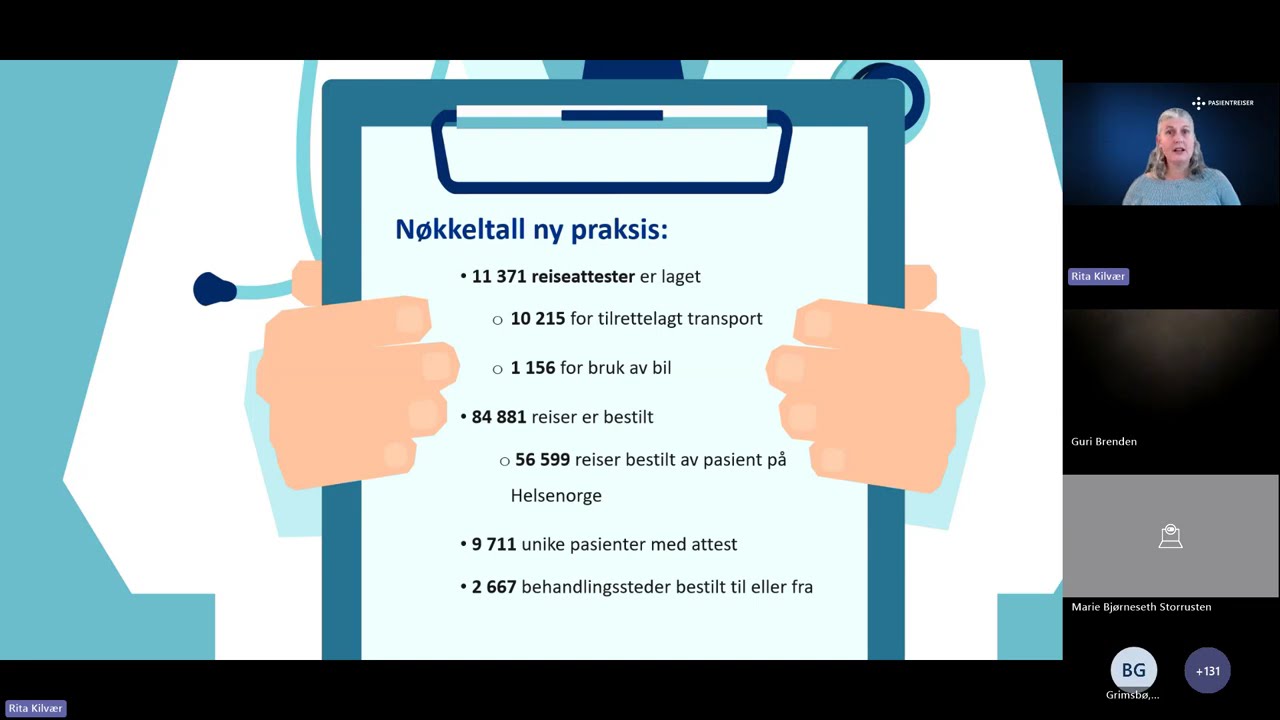 Velkommen til webinar for helsepersonell om ny måte å bestille pasientreiser på