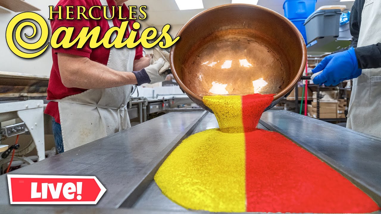 🍌 Making Strawberry Banana Hard Candy Live! 🍓
