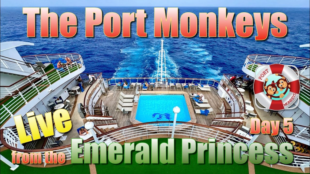 Выступление группы Port Monkeys в прямом эфире с борта Emerald Princess, день 5/16
