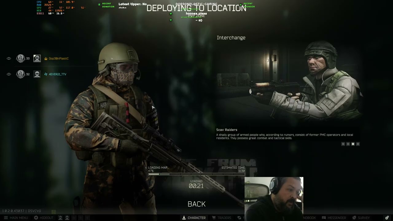 #Dop30nPlastic @ #Gaming #EFT #Tarkov #PVP #Extraction-Shooter