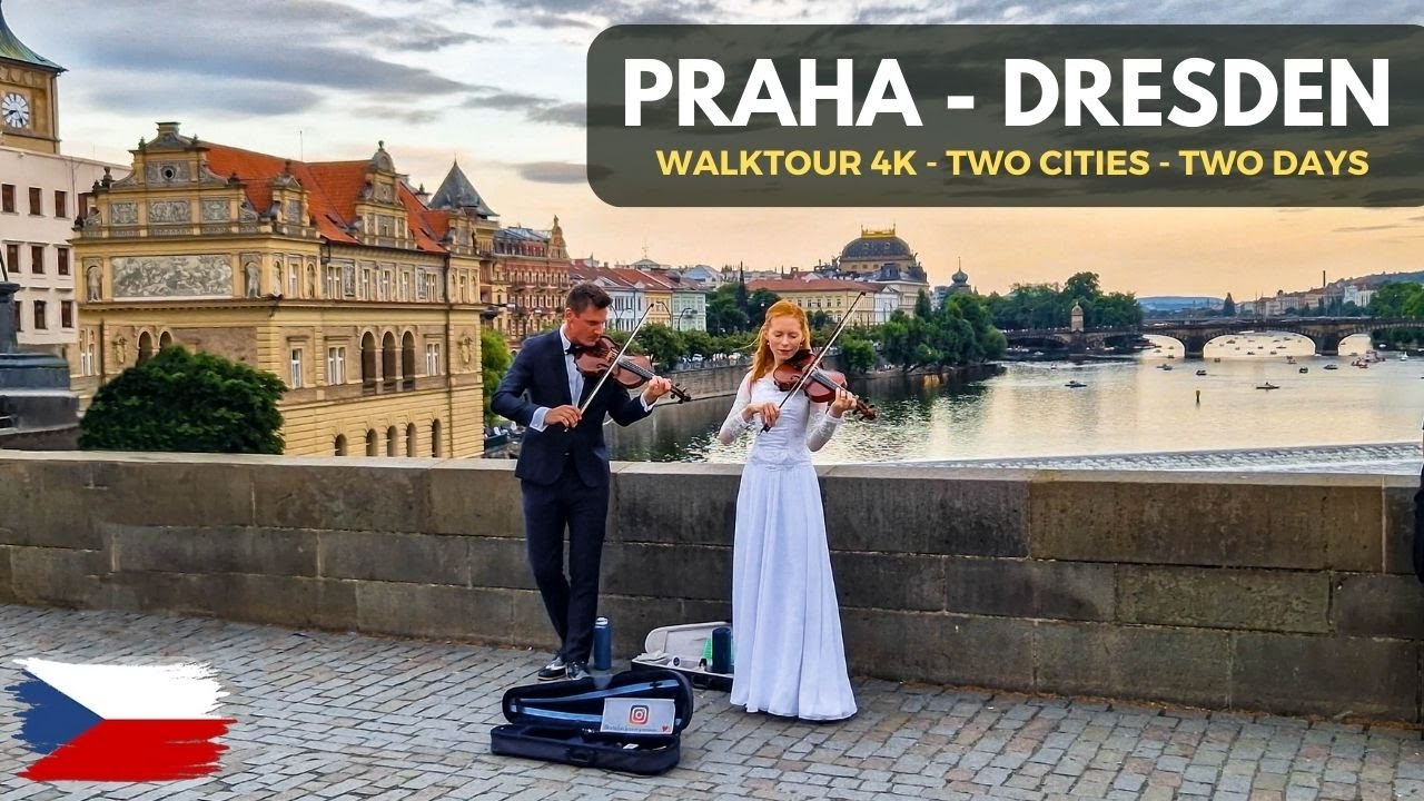 Prague and Dresden | What is worth seeing in these cities? 4K relaxation movie