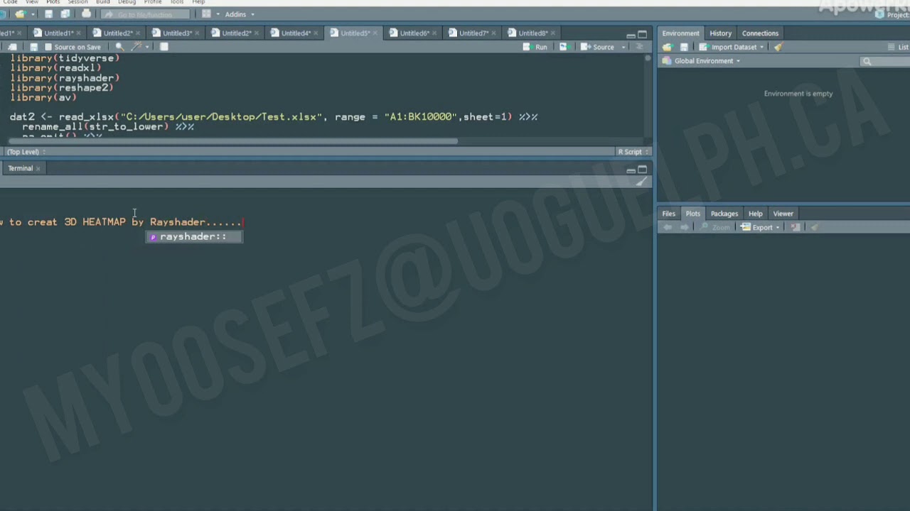 How to create Heatmap by Rayshader.
