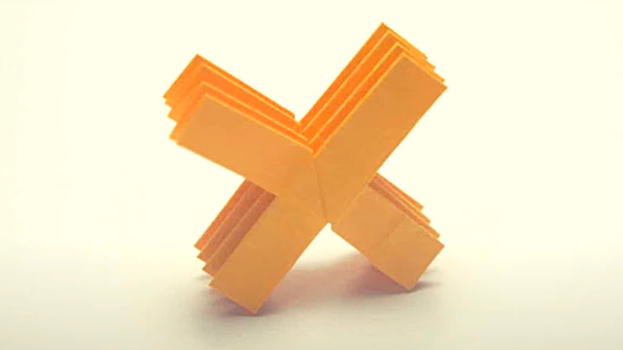 How to make an origami letter 'x' | Origami Tutorial
