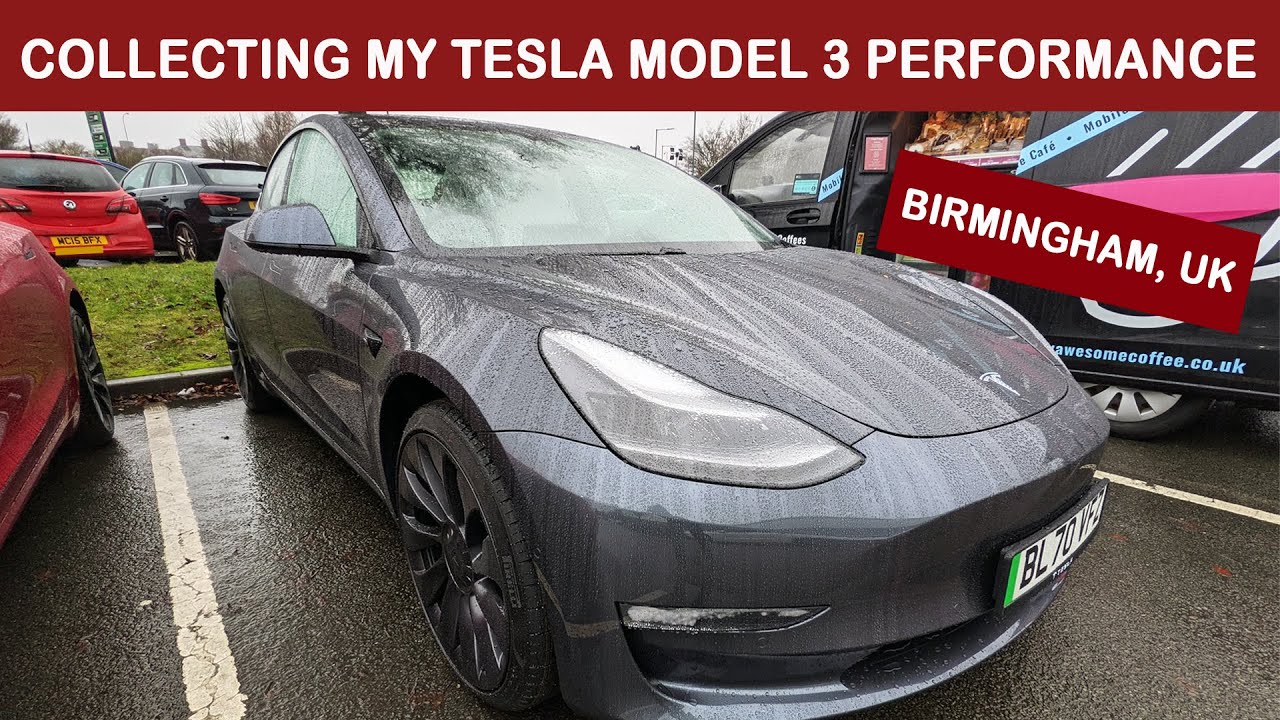 Collecting Tesla Model 3 Long Range Performance 2021  [UK Pick Up, First Impressions, Drive Home]