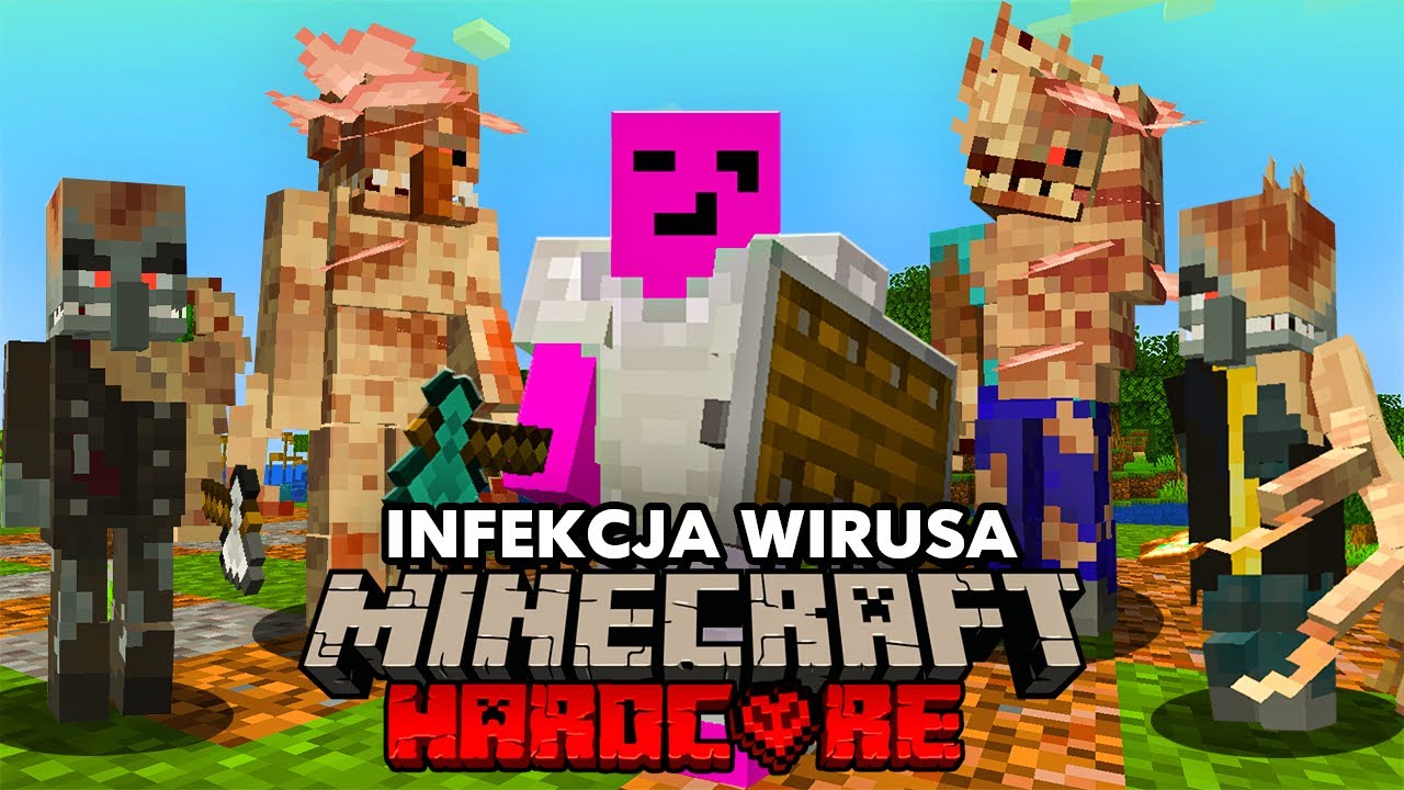 24h podczas INFEKCJI WIRUSA w MINECRAFT...