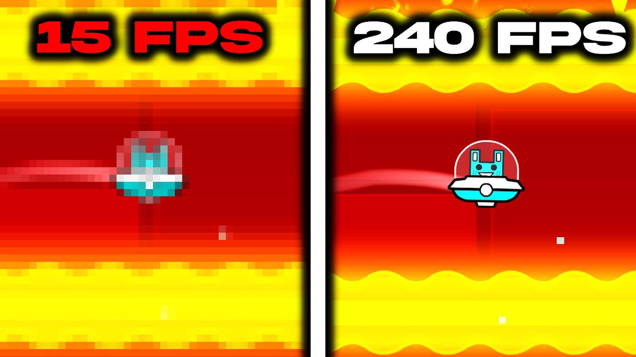 GEOMETRY DASH EN 15 FPS (c'est horrible)
