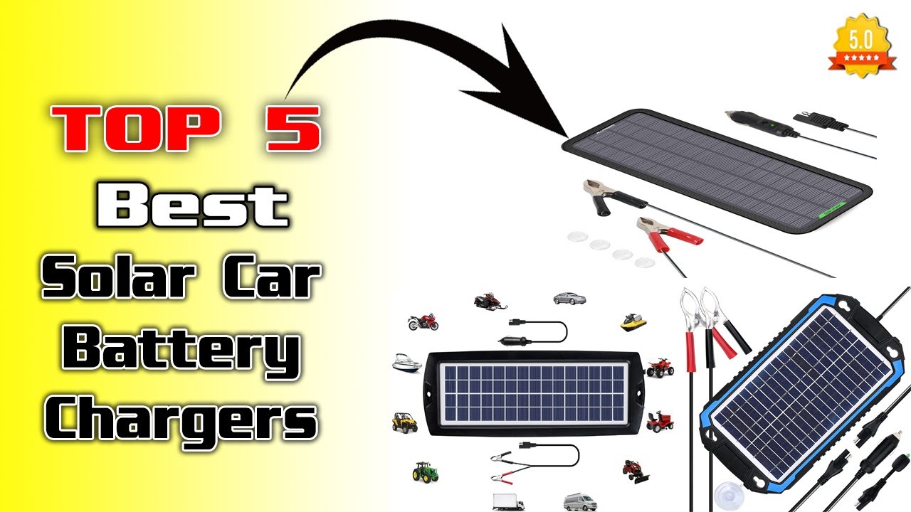 TOP 5 || Best Solar Car Battery Chargers || Solar car battery charger ||