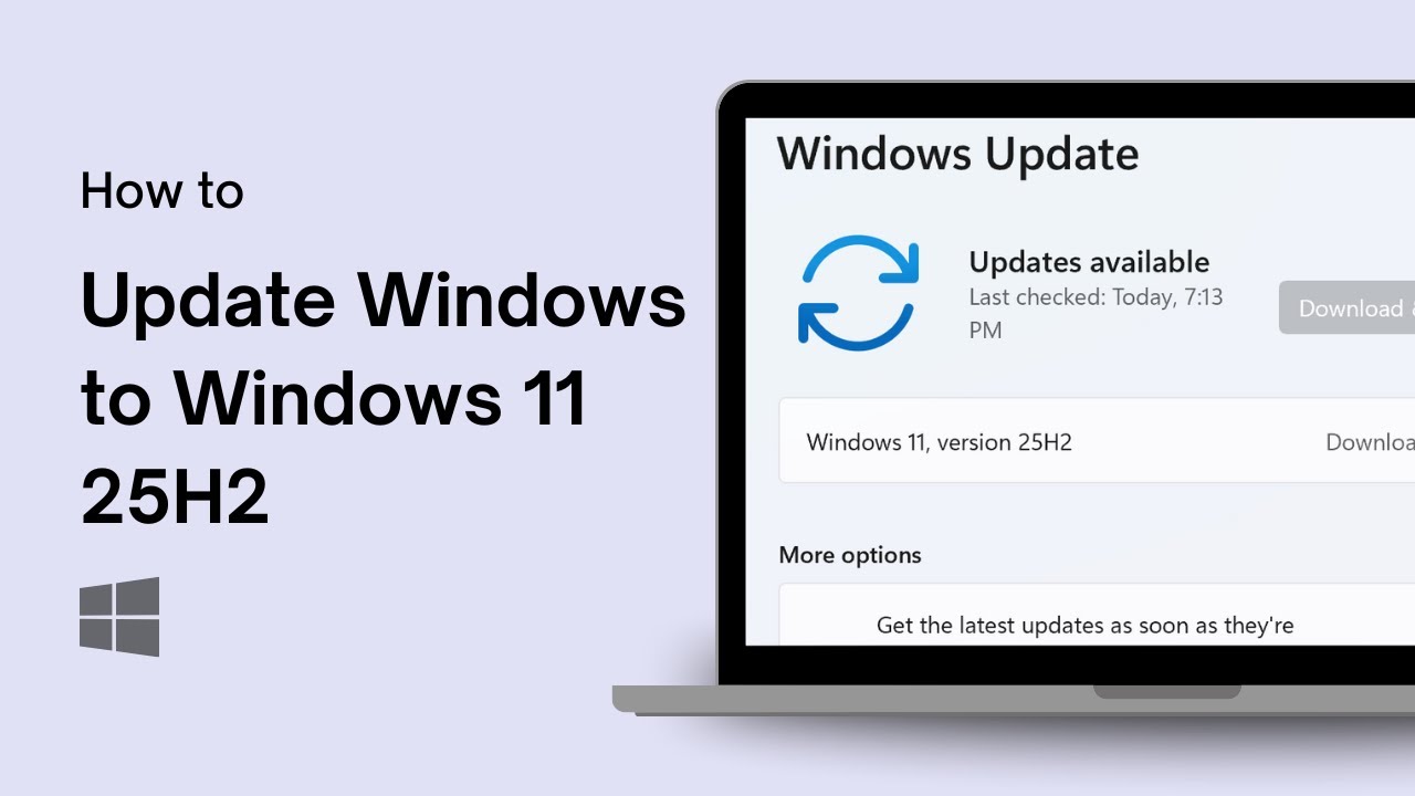 How to Update Windows to Windows 11 25H2