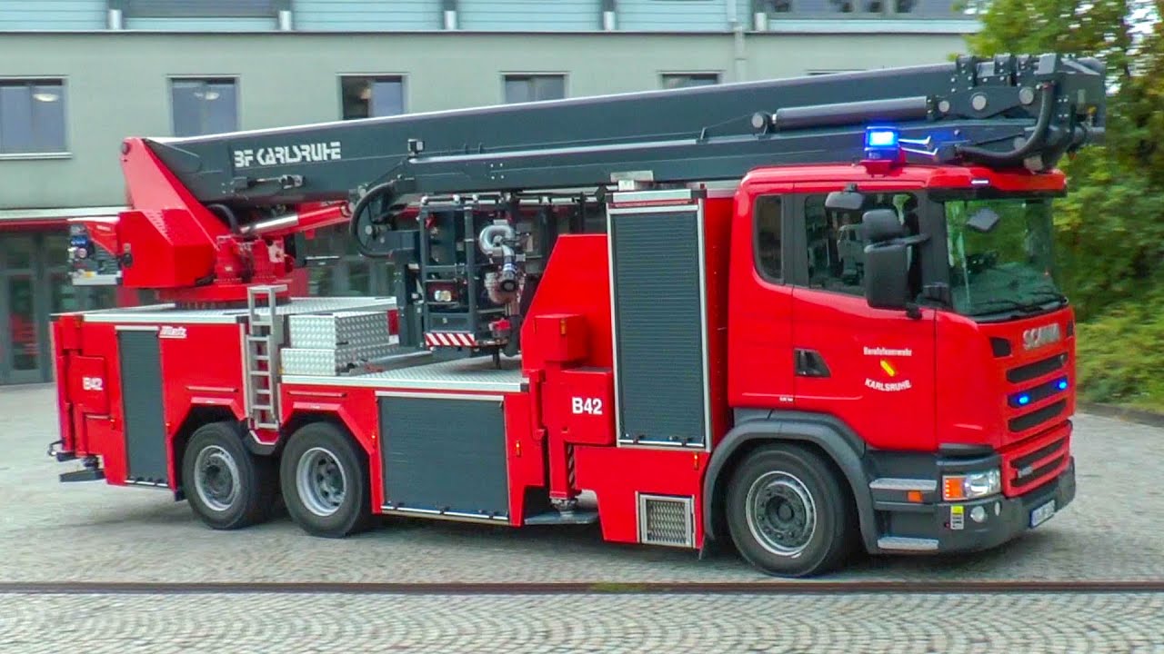 [5 EINSÄTZE] FEUERWEHR KARLSRUHE ~ HRB & LÖSCHZUG & uvm | FOLGEEINSATZ & VIEL PRESSLUFT & BLAULICHT