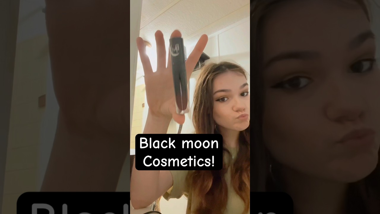 Trying black moon cosmetics ABYSS! THEY NOTICED ME!!!!!! #blackmooncosmetics #makeup #tiktok