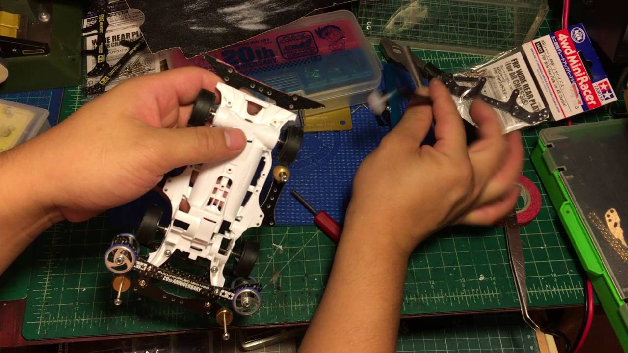 【ミニ四駆】Tamiya Mini 4wd AR Chassis foundation Series 5 (Professional Front Bumperless Setup V1)