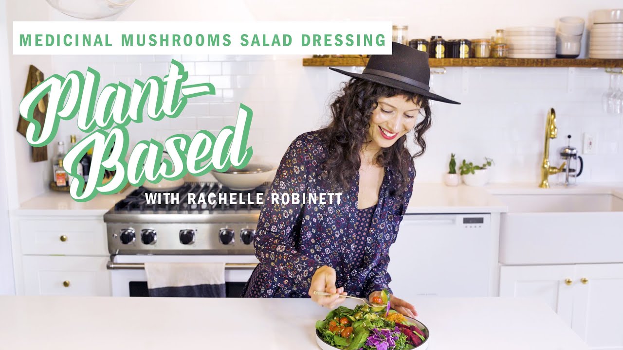 Medicinal Mushrooms Salad Dressing Recipe | Plant-Based | Well+Good
