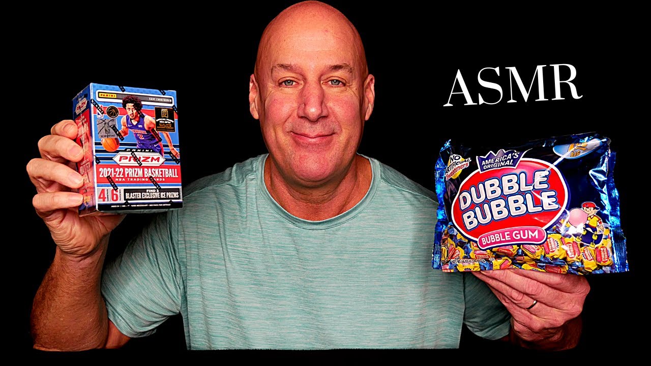 ASMR: баскетбольные карточки Panini Prizm NBA 2021-22 и жевательная резинка~потрясающий хит!!