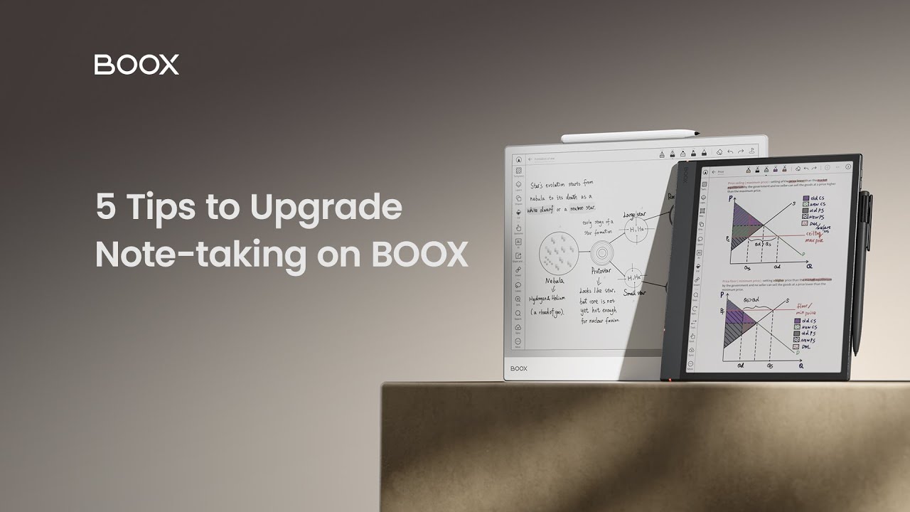 5 Tips to Upgrade Your Note-taking on BOOX ePaper Tablets