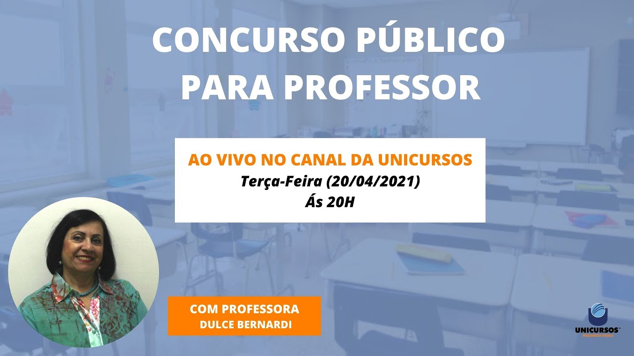 Concurso Público para Professores do Município de São José dos Campos - Profª. Dulce Bernardi