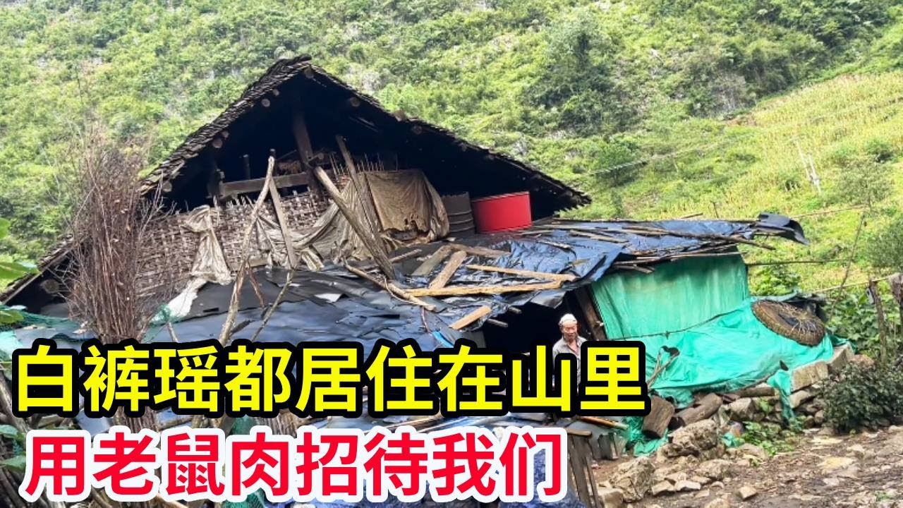白裤瑶都居住在山里，他们自给自足，用老鼠肉招待我们！【山农乐哥】