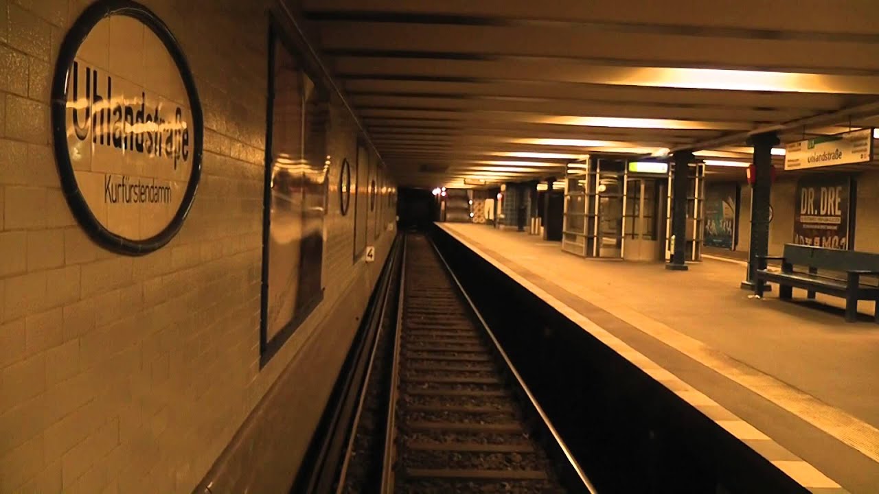 U-Bahn Berlin - U1 (U12) Führerstandsmitfahrt / Cab Ride: Wittenbergplatz - Uhlandstraße und zurück
