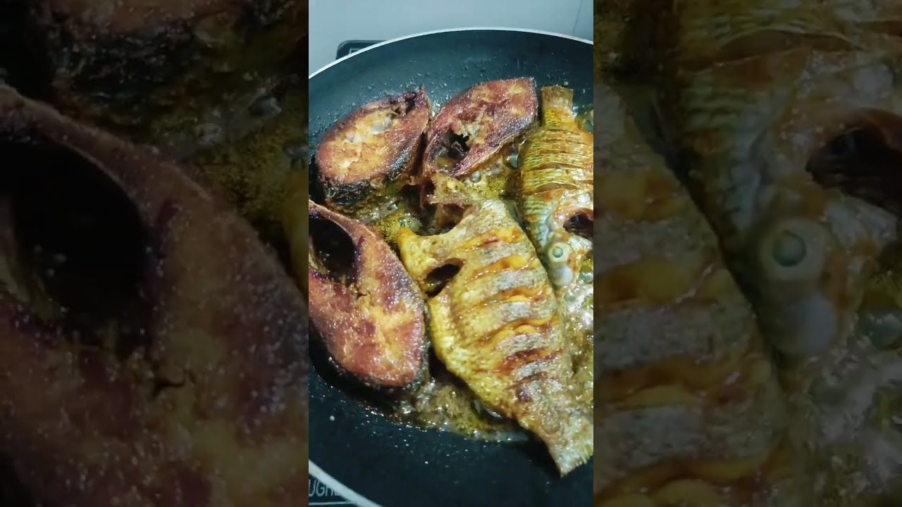 ইলিস মাছ ভাজা দিয়ে ইফতারে ভাত খেলাম 