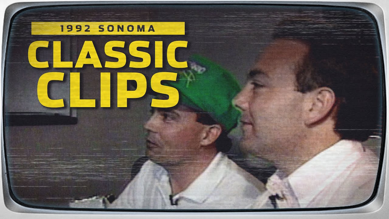 Brett Bodine shows Jerry Punch how he prepares for racing at Sonoma in 1992 | NASCAR Classic Clips
