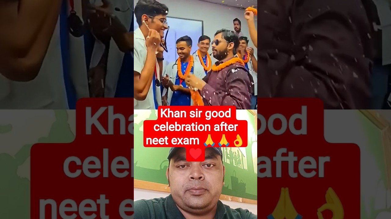 Khan Sir's NEET exam celebration #khansir #trendingshorts #viral #motivational