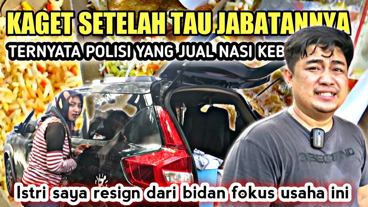 INSPIRASI USAHA POLISI TAK KENAL GENGSI JUALAN NASI KEBULI | IDE JUALAN MAKANAN KEKINIAN 2023