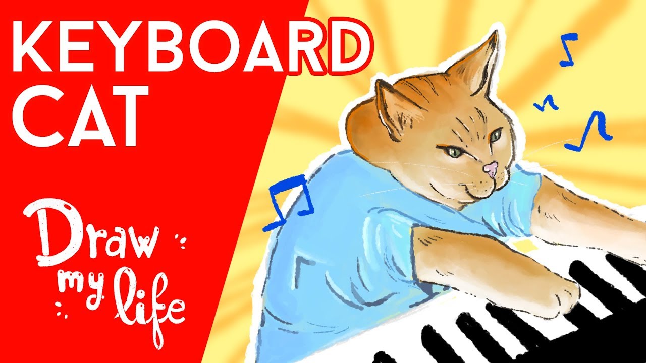 RIP KEYBOARD CAT, el GATO más FAMOSO de Internet - Draw My Life