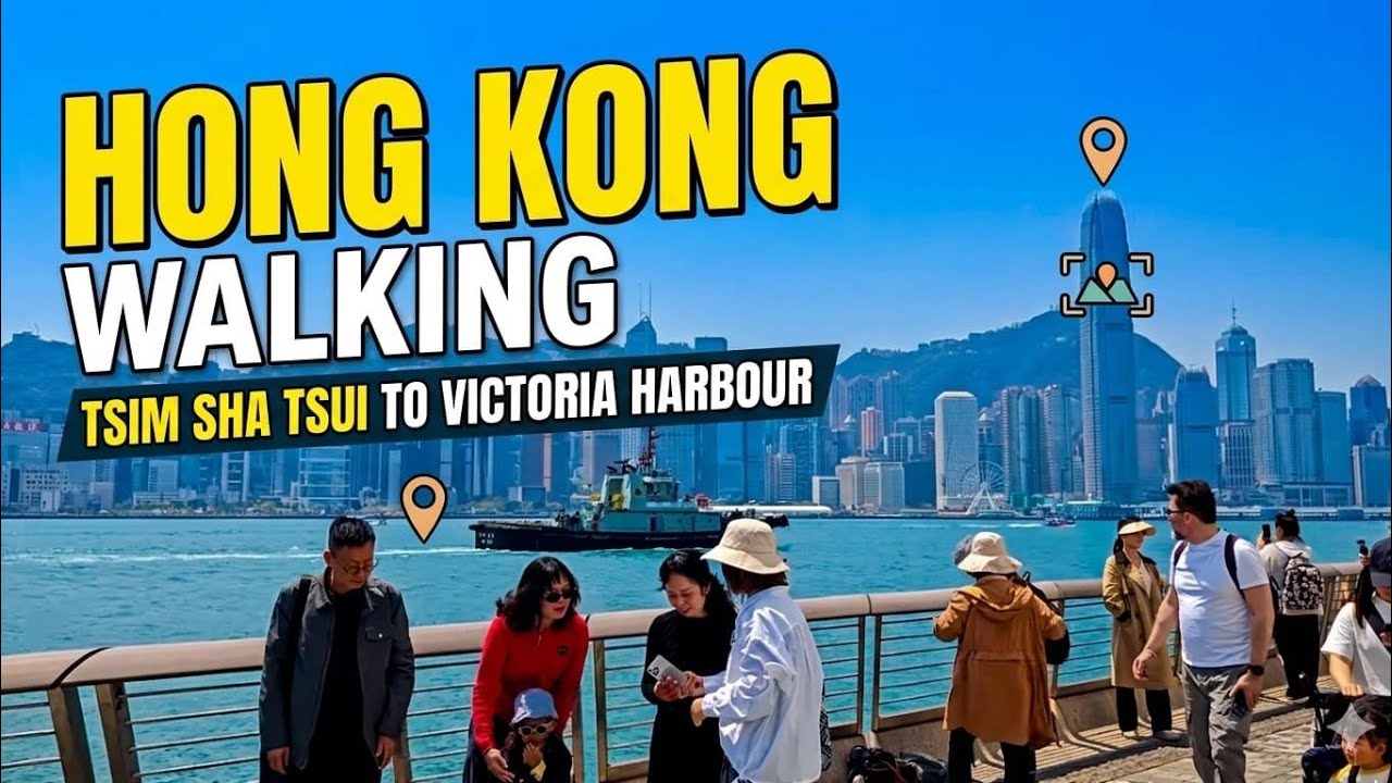 Hong Kong Walking to Victoria Harbour from Mirador Mansion