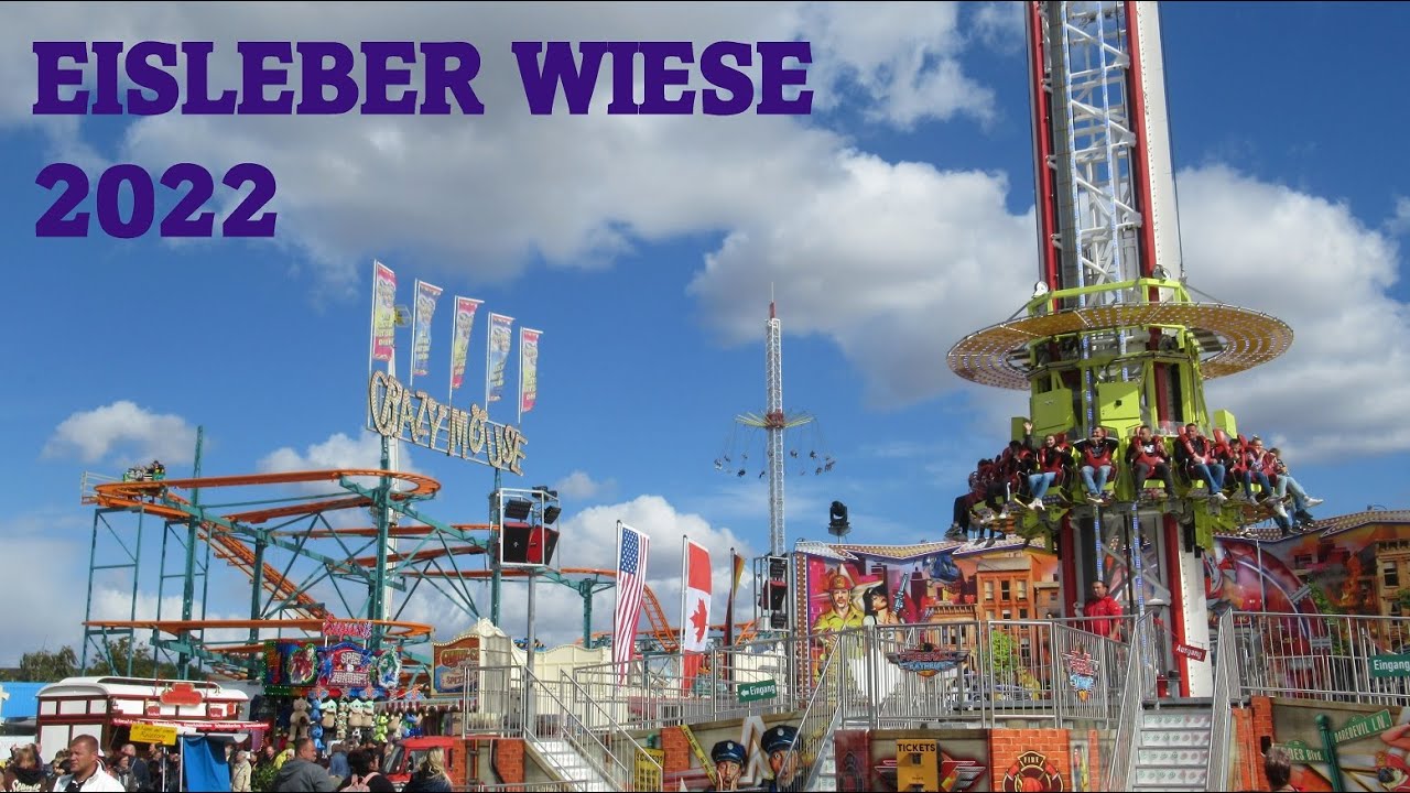 Die Eisleber Wiese 2022: Rundgang mit allen Mega-Fahrgeschäften
