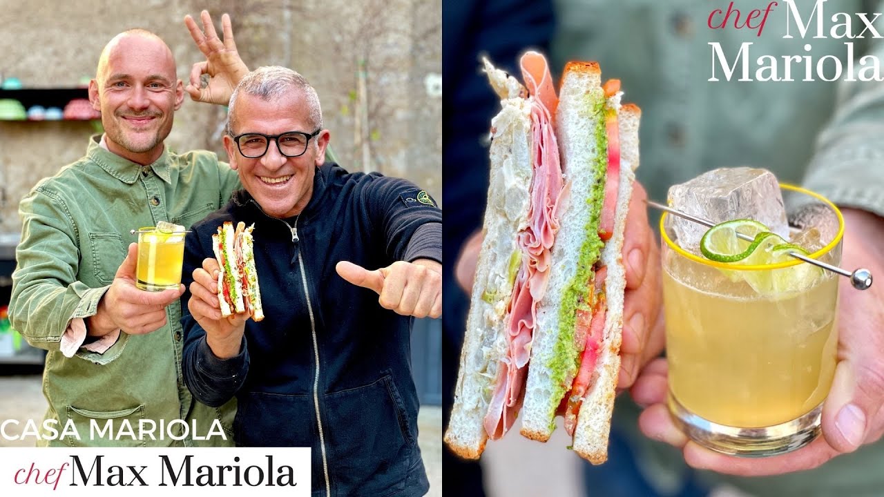 CLUB SANDWICH  E MARGARITA  - APERITIVO - PANINO E COCKTAIL -  ricetta di Chef Max Mariola