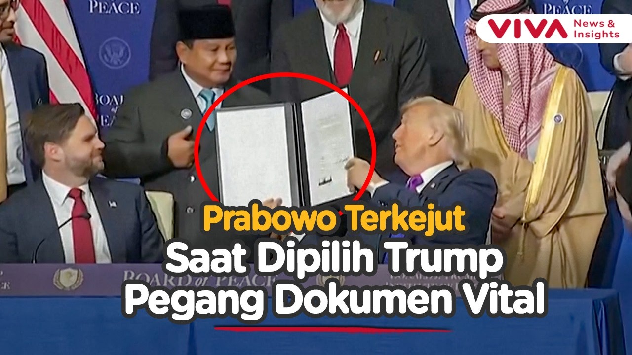 Tak Disangka! Trump Serahkan Dokumen Krusial ke Prabowo di Panggung Dunia