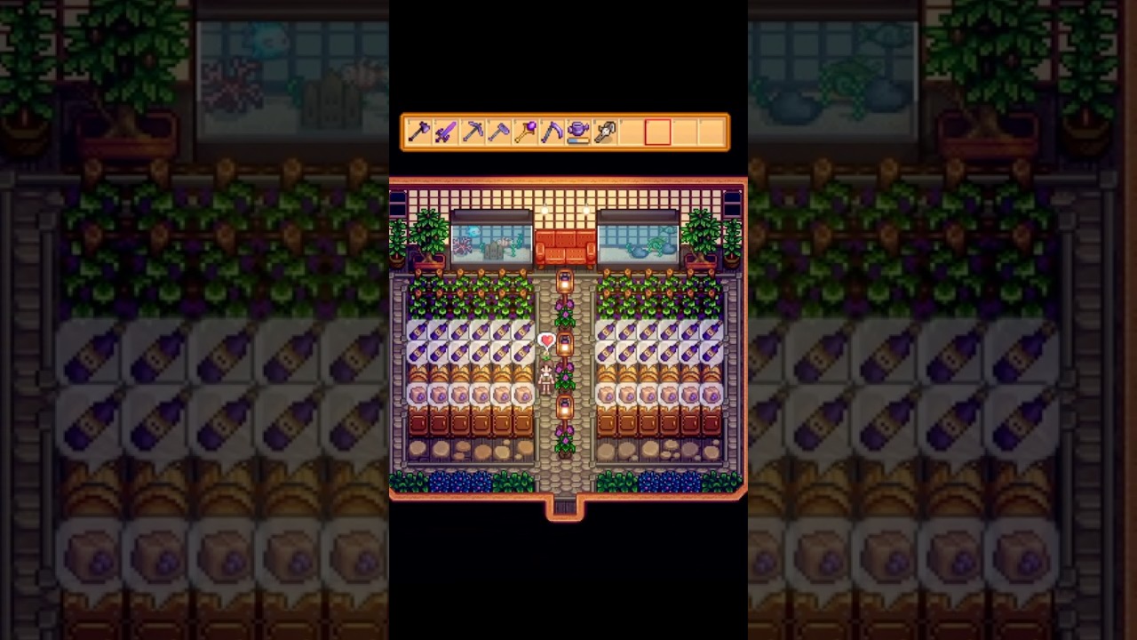 Slow Living in My cozy farm🍇 #games #stardewvalleyfarmer #stardewvalley