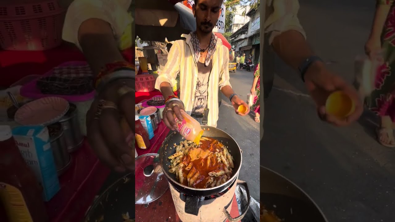 Mumbai roadside creamy pasta