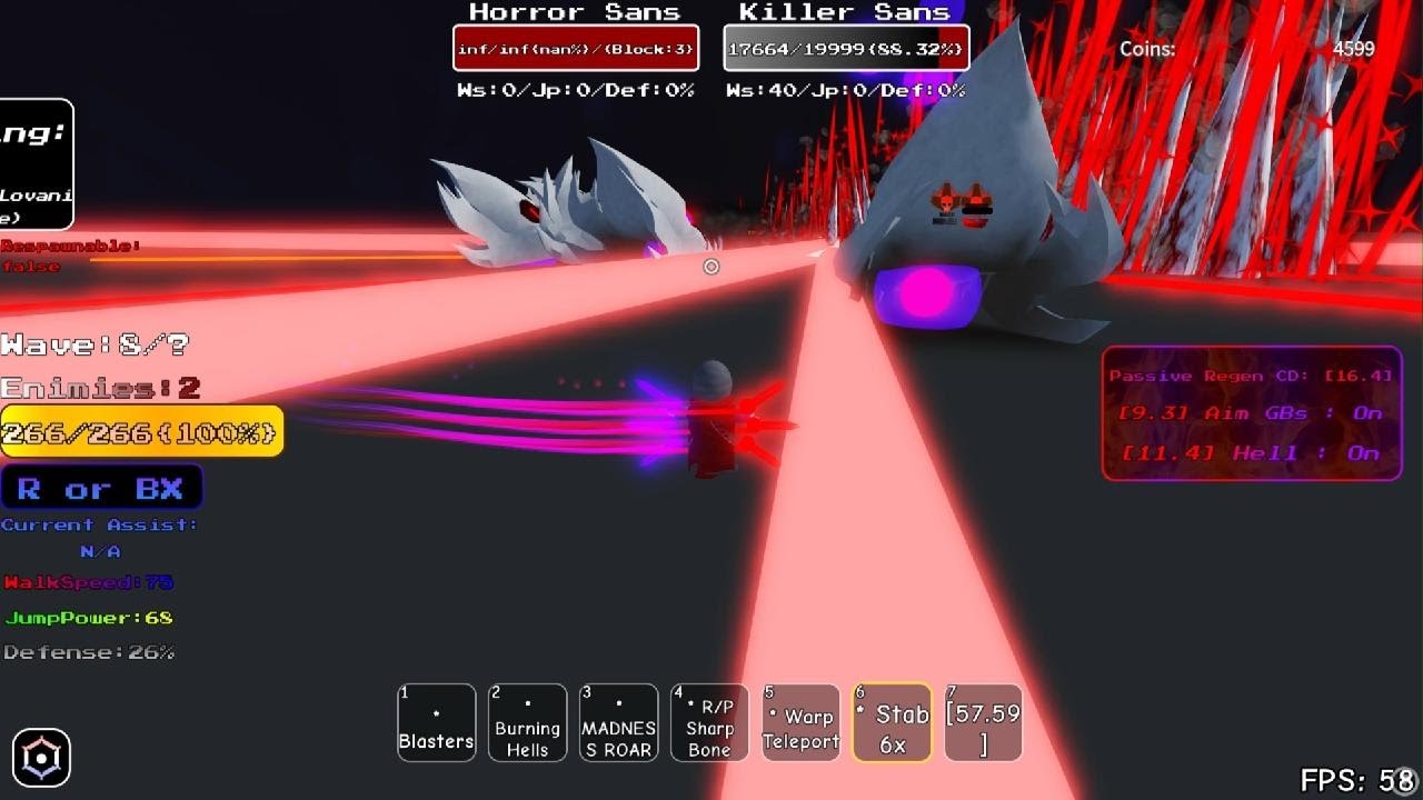 Double Would Sans Ops MFE Char in Public Gameplay