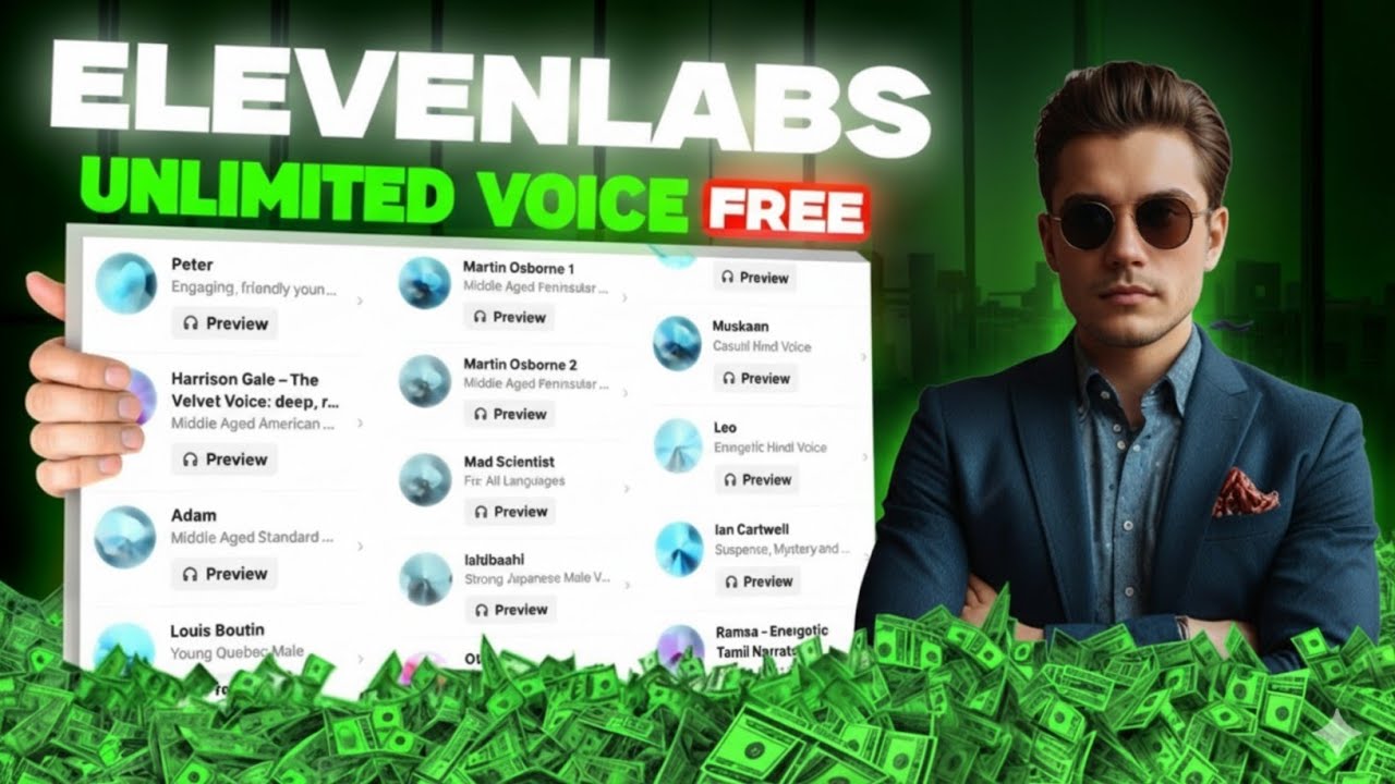 How To Use Elevenlabs Voices FREE & Unlimited (No VPN/ Temp Mail Required) 🔥