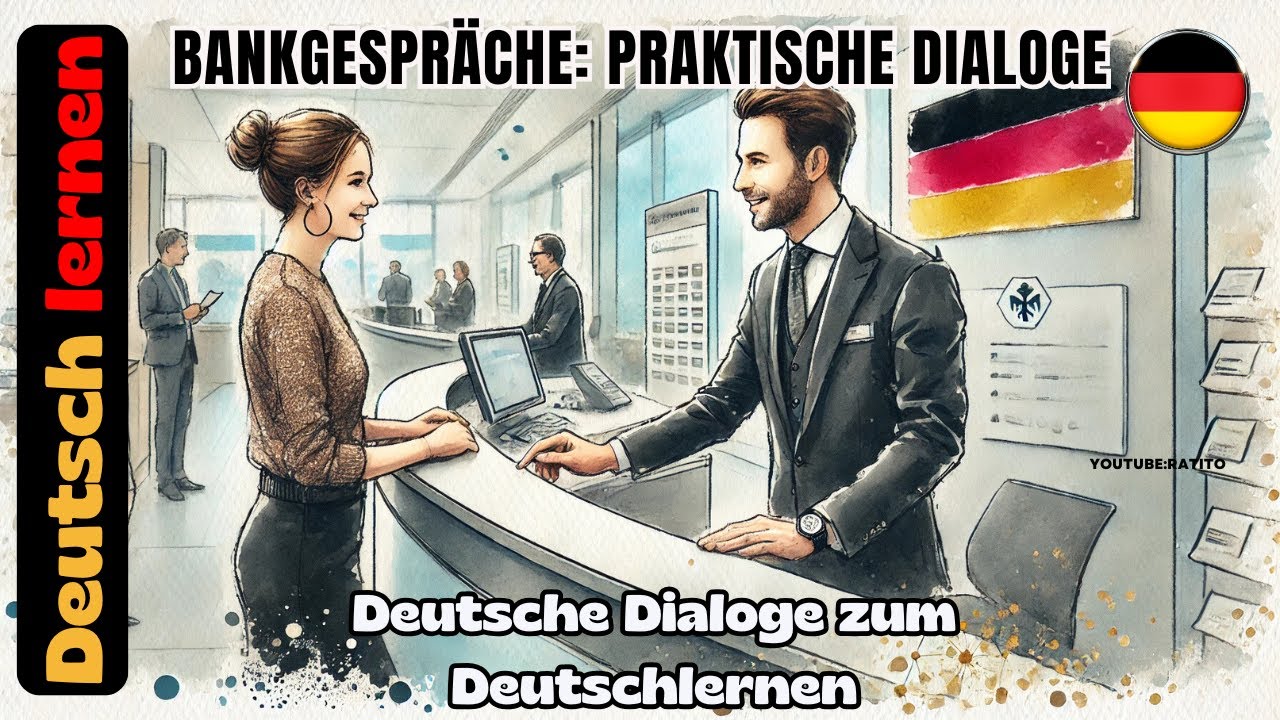Bankgespräche - Praktische Dialoge - Deutsch lernen