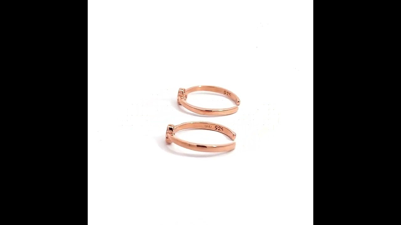 PurpleLuck Kriti Rose Gold Toe Rings