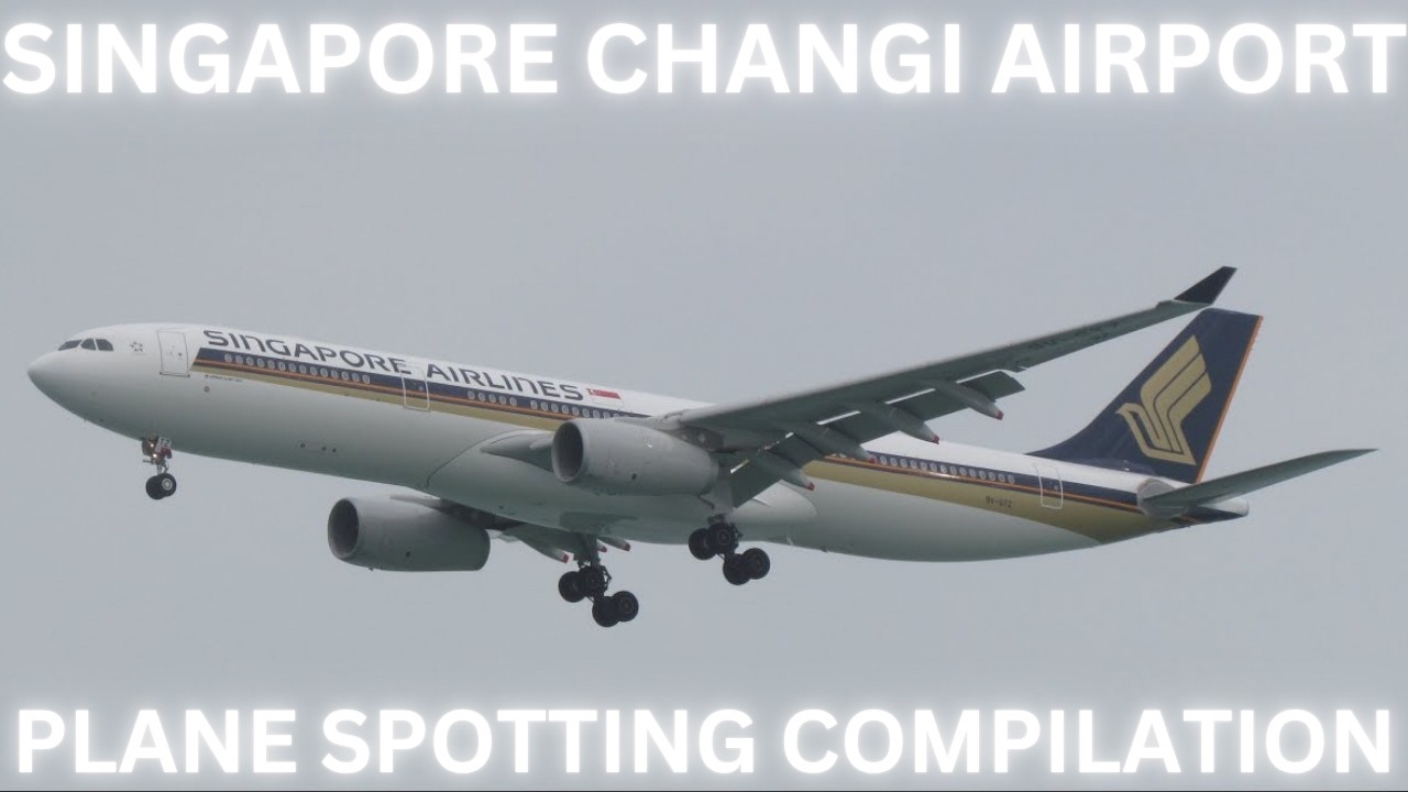 SINGAPORE CHANGI AIRPORT PLANE SPOTTING | 45 Planes on Approach!