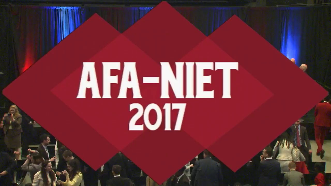 AFA-NIET 2017 Awards Ceremony