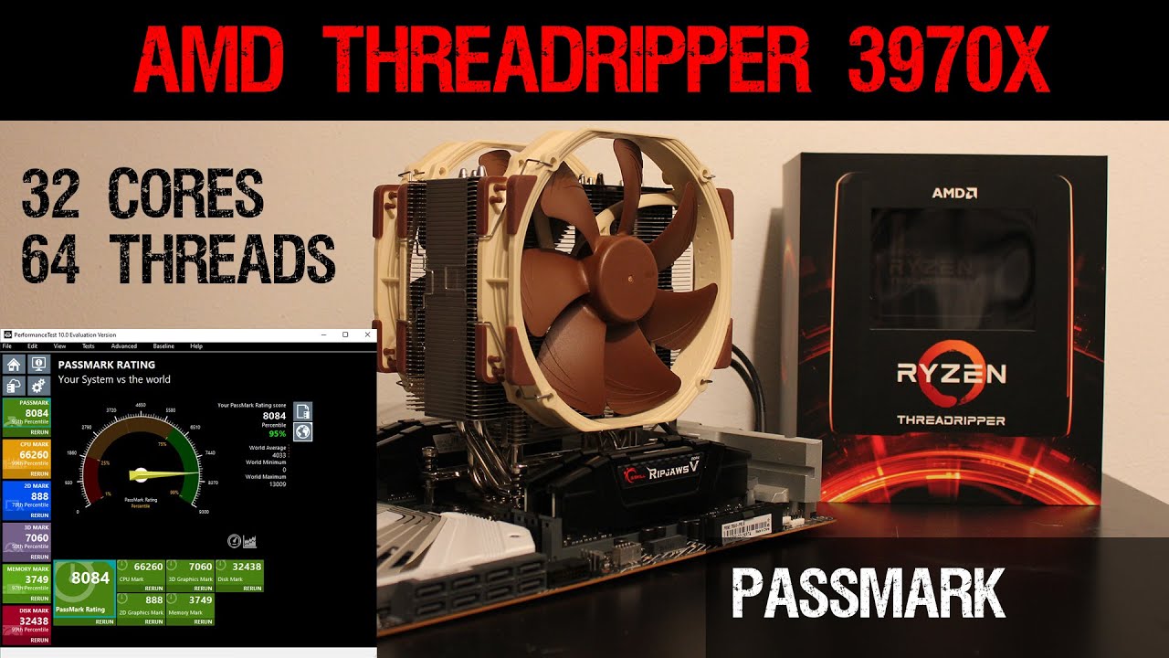 Amd threadripper 3970x Passmark - threadripper 3970x pc build benchmark - Asus Prime TRX40-PRO S
