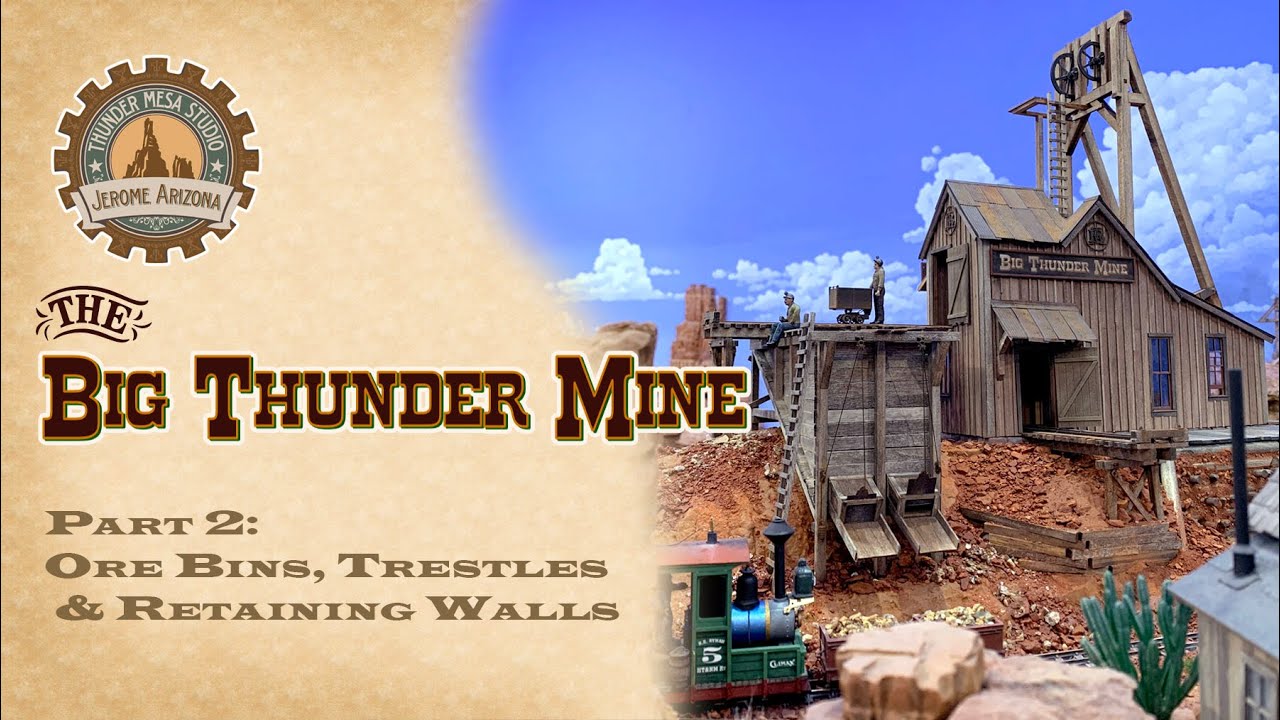 Big Thunder Mine Part 2: Ore Bins, Trestles & Retaining Walls