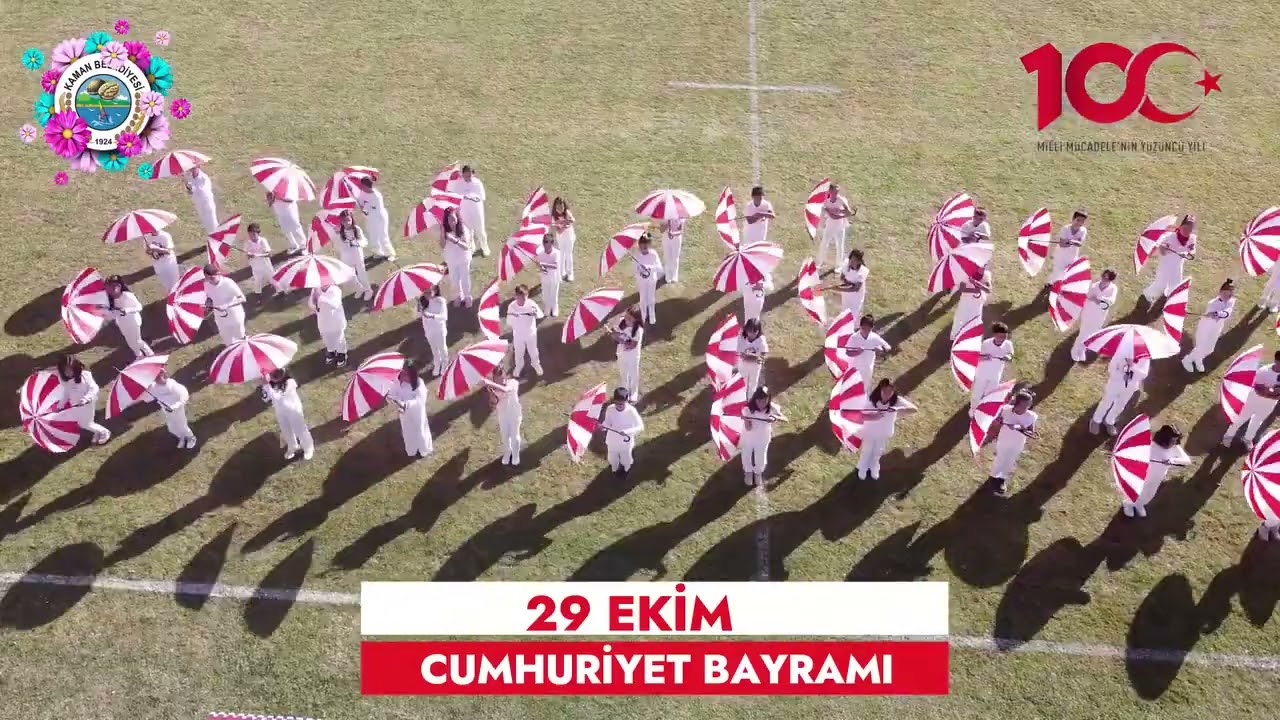 KAMAN İLÇE STADYUMU 29 EKIM CUMHURIYET BAYRAMI KUTLAMALARI#29ekim