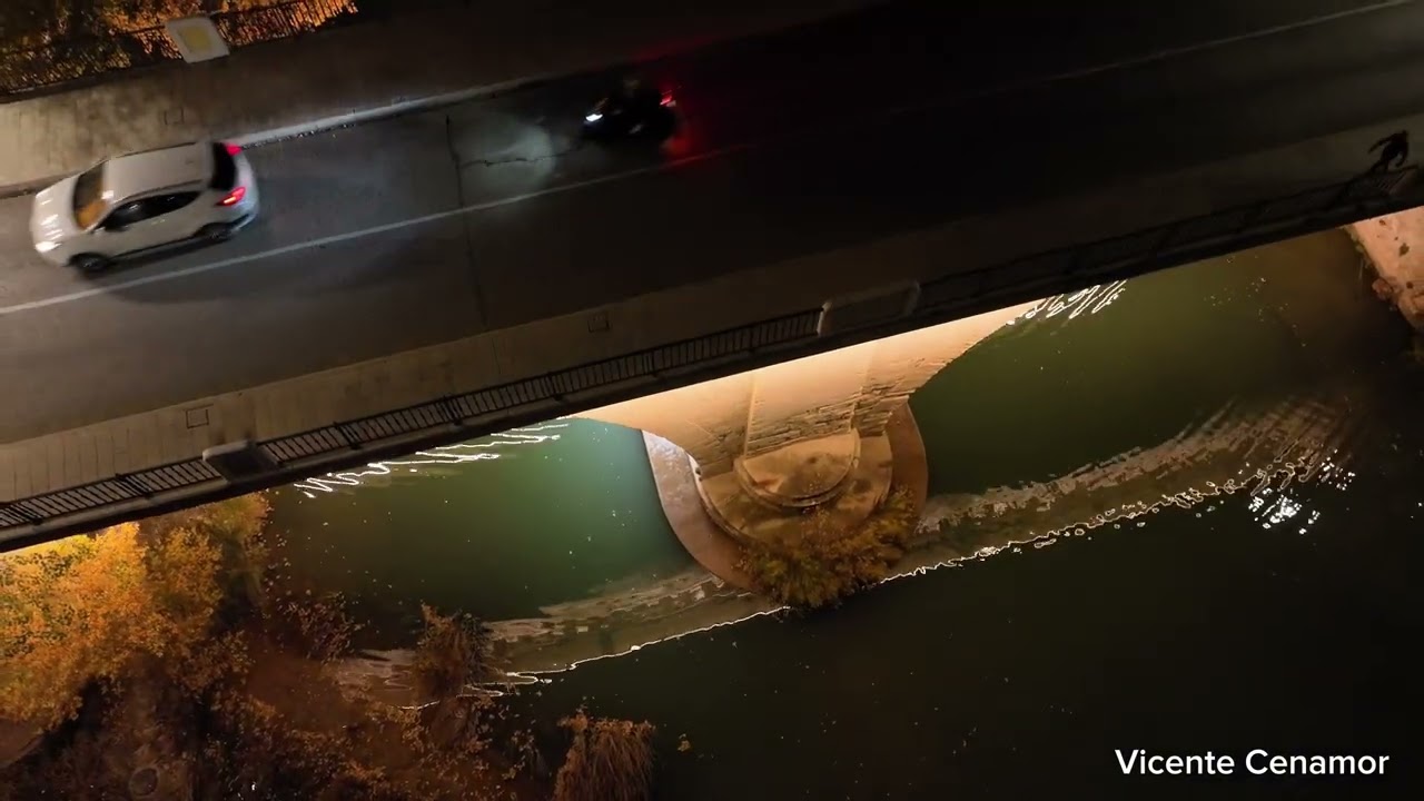 Nueva iluminación del puente san Antón.Cuenca