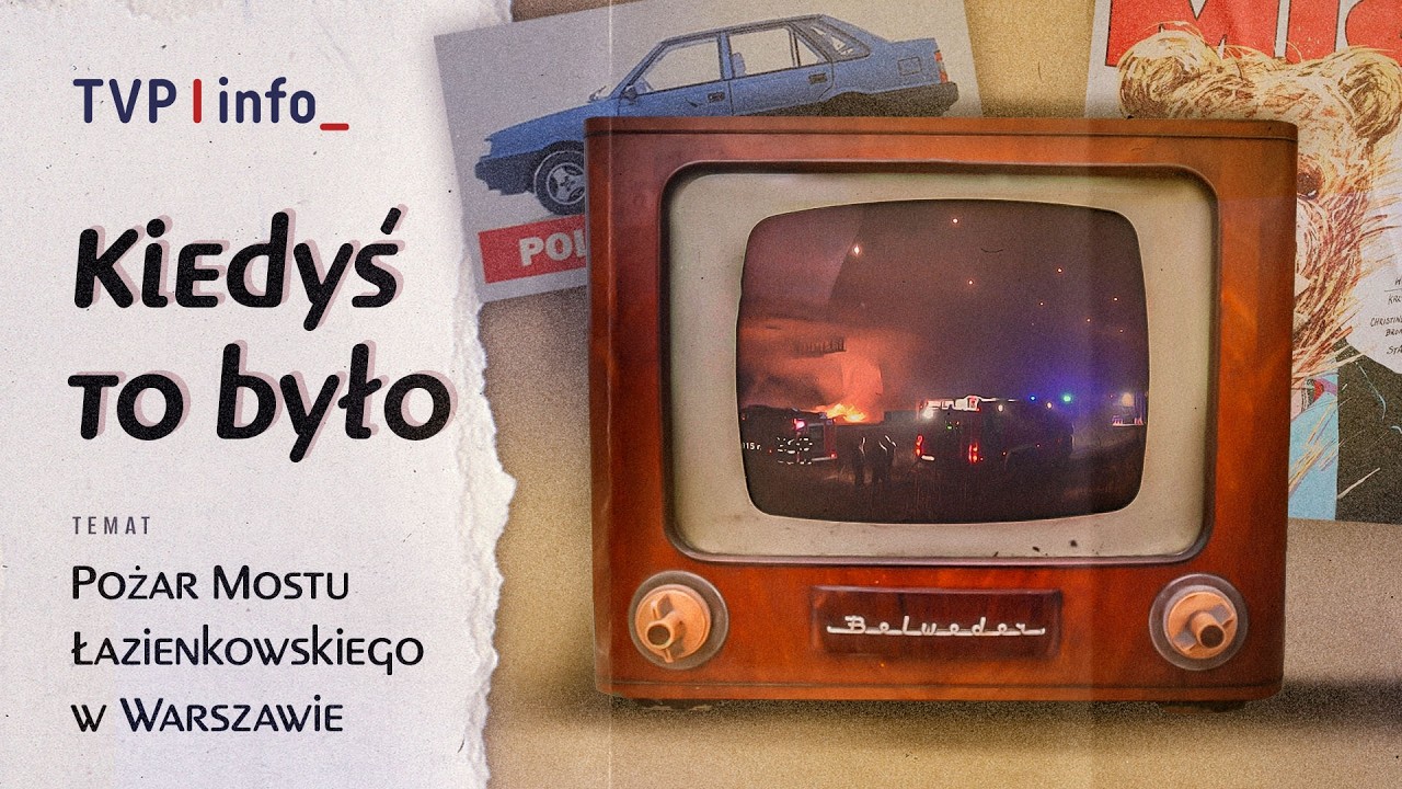 Pożar Mostu Łazienkowskiego w Warszawie | KIEDYŚ TO BYŁO