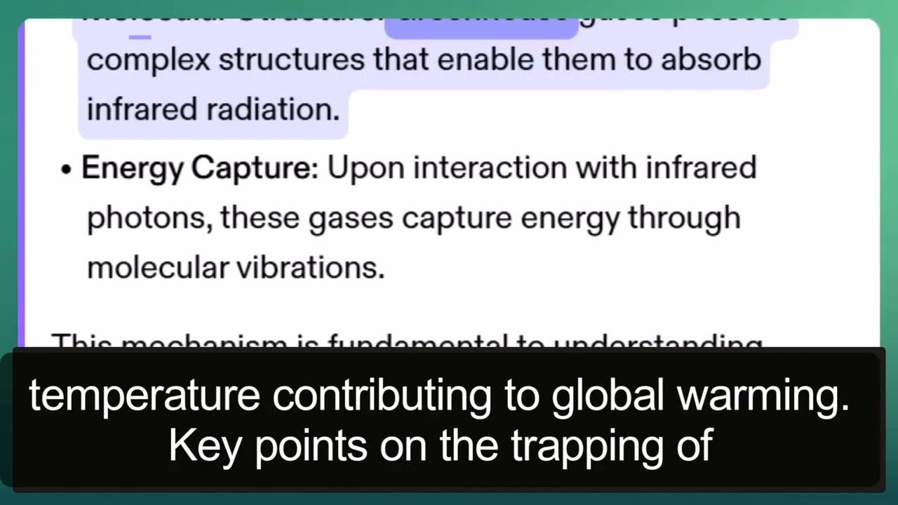 Greenhouse Gases and Climate Change                                           Green Information