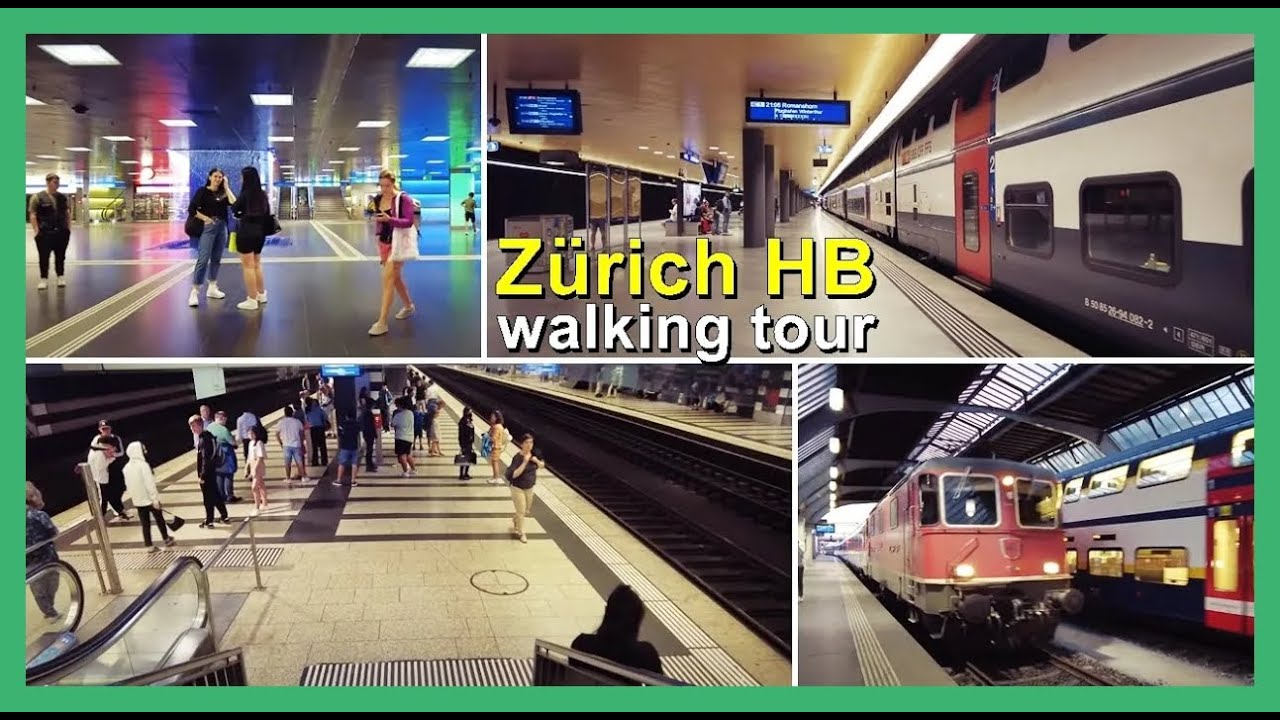 Zurich Main Station tour / Kleiner Rundgang beim Hauptbahnhof Zürich, Stadt Zürich, Schweiz 2022