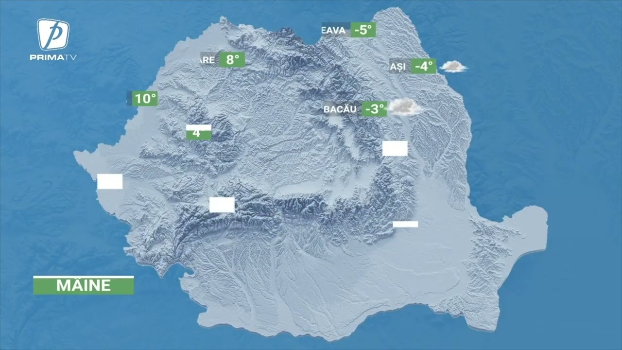 Meteo - 9 februarie. Temperaturile urcă ușor. Iată zonele unde vremea se îmbunătățește