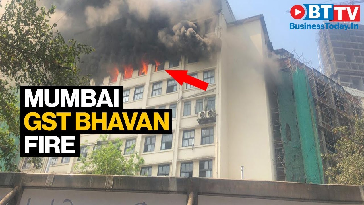 Major fire breaks out at GST Bhavan in Mumbai's Byculla