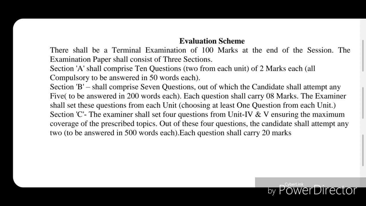 MGSU M.A. (Previous) English syllabus 2020